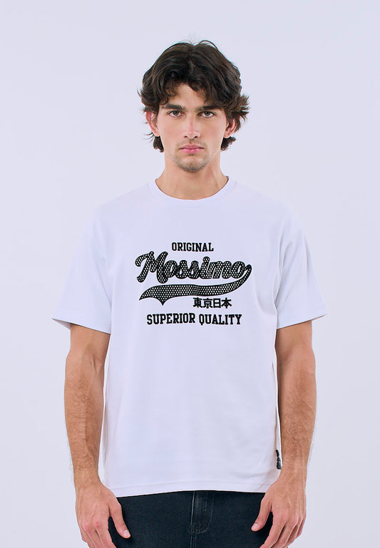 Mossimo Men's White Regular Fit Graphic Tee