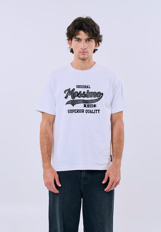 Mossimo Men's White Regular Fit Graphic Tee