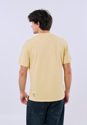 Mossimo Men's Butter Basic with Pocket Regular Fit Tee with Small Logo Back Print