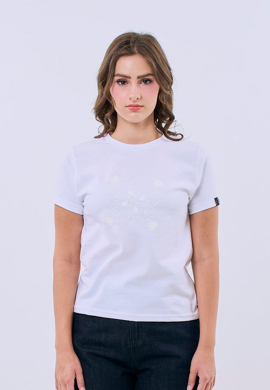 Mossimo Avielle White Classic Fit Tee For Women