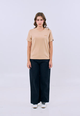 Mossimo Celestine Beige Classic Fit Tee For Women