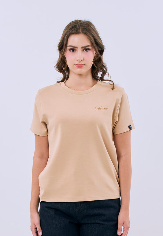Mossimo Celestine Beige Classic Fit Tee For Women