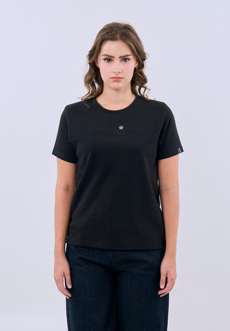 Mossimo Lucienne Black Classic Fit Tee For Women