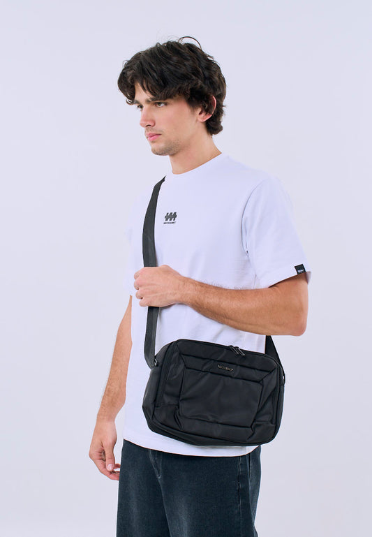 Mossimo Tyrian Black Large Sling Bag For Men