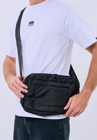 Mossimo Tyrian Black Large Sling Bag For Men