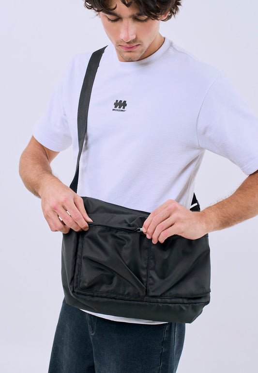 Mossimo Daelen Black Shoulder Bag For Men
