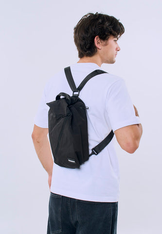 Mossimo Cassiel Black Unisex 2in1 Body Bag and Backpack