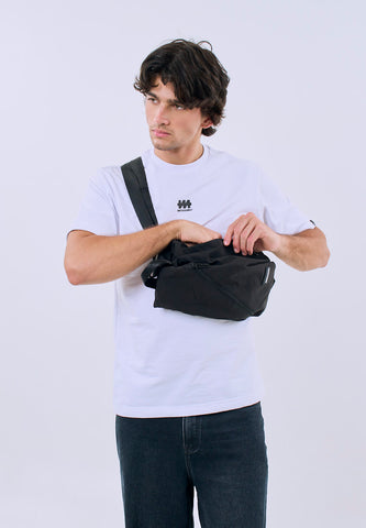 Mossimo Cassiel Black Unisex 2in1 Body Bag and Backpack