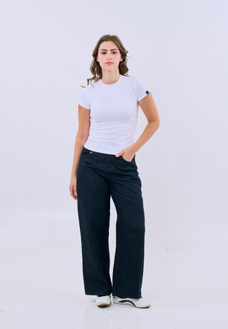 Mossimo Hazel White Body Fitted Tee For Women
