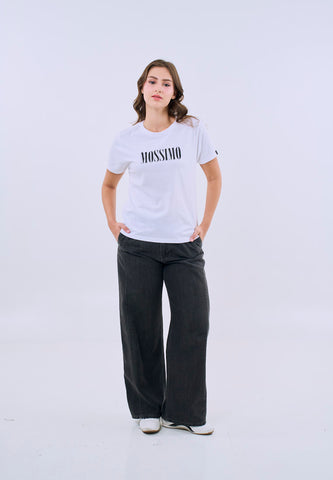 Mossimo Emma White Classic Fit Tee For Women