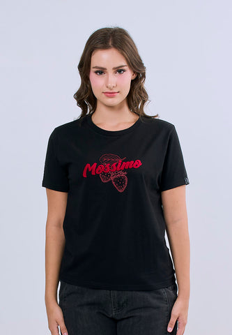 Mossimo Celeste Black Classic Fit Tee For Women