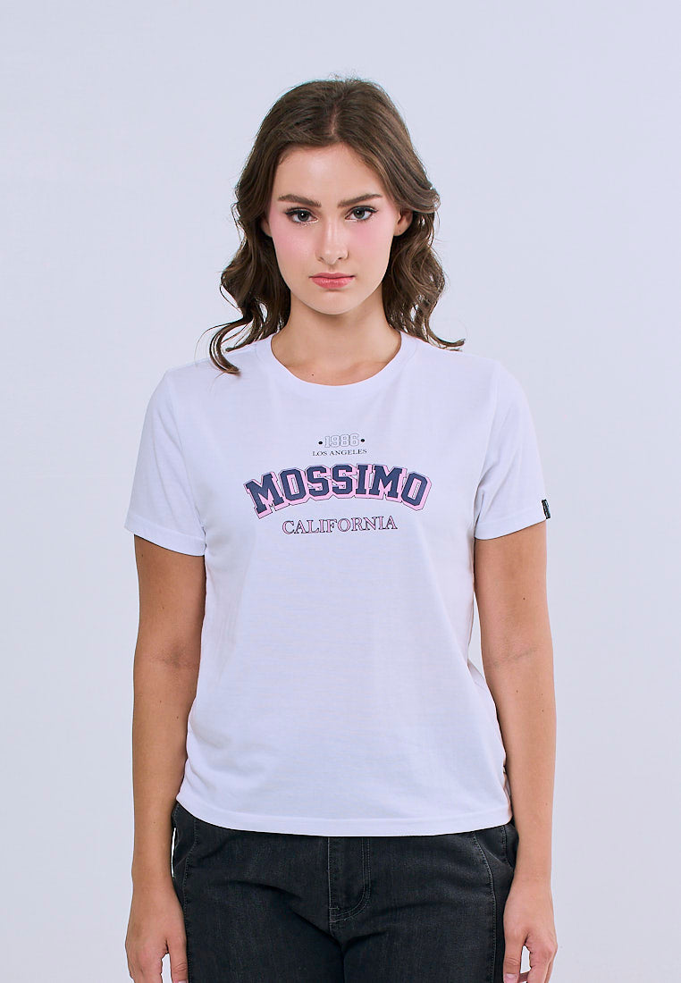 Mossimo Alora White Classic Fit Tee For Women