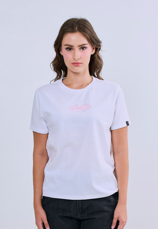 Mossimo Virelle White Classic Fit Tee For Women