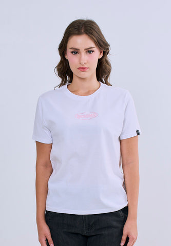 Mossimo Virelle White Classic Fit Tee For Women