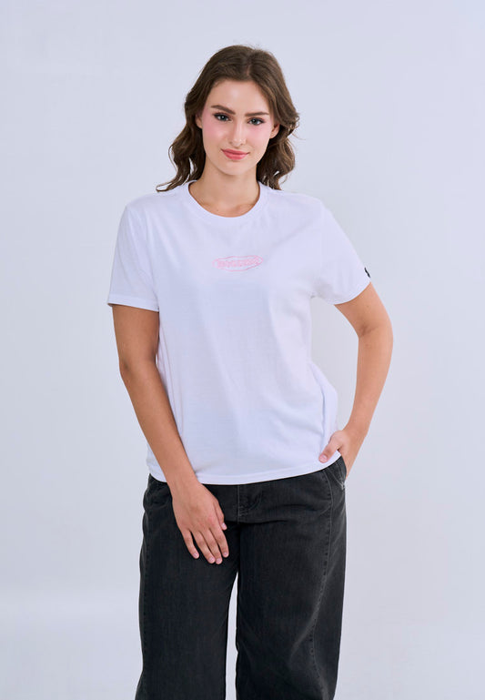Mossimo Virelle White Classic Fit Tee For Women