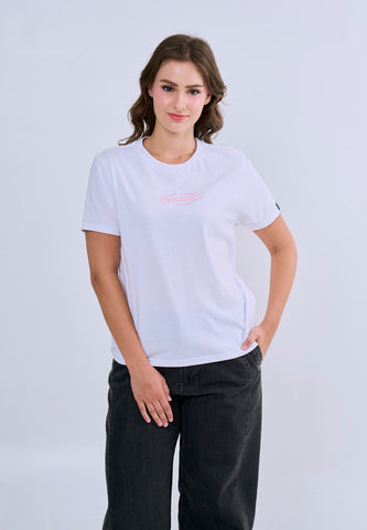 Mossimo Virelle White Classic Fit Tee For Women
