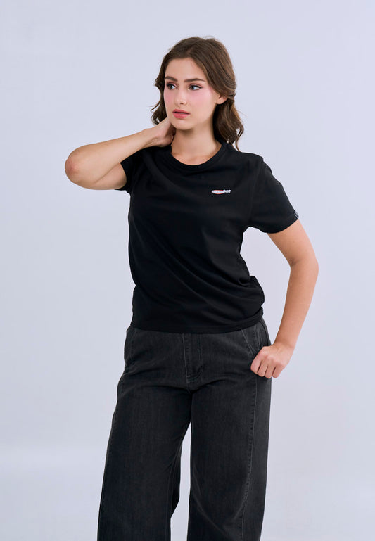 Mossimo Amara Black Classic Fit Tee For Women