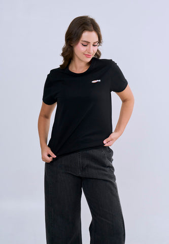 Mossimo Amara Black Classic Fit Tee For Women