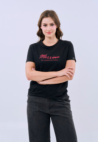 Mossimo Arabella Black Classic Fit Tee For Women