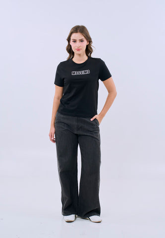 Mossimo Odessa Black Comfort Fit Tee For Women