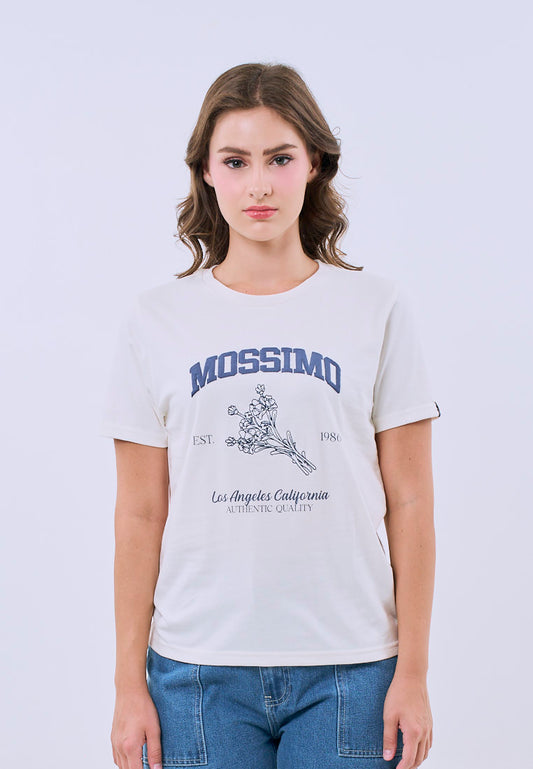 Mossimo Alessia Cream Classic Fit Tee For Women