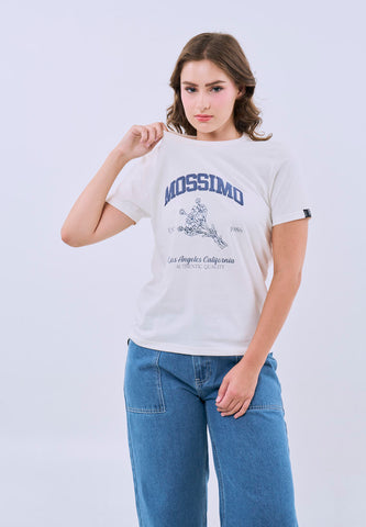 Mossimo Alessia Cream Classic Fit Tee For Women