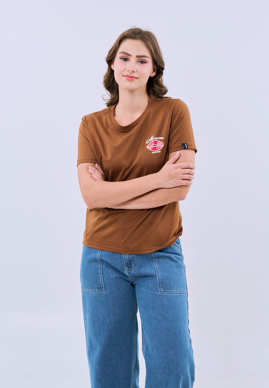 Mossimo Colette Rust Classic Fit Tee For Women