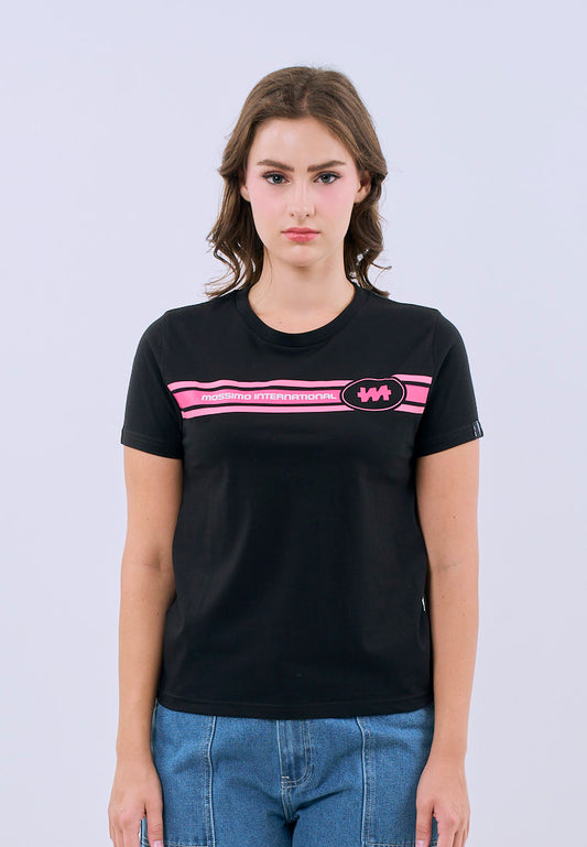 Mossimo Elodie Black Classic Fit Tee For Women