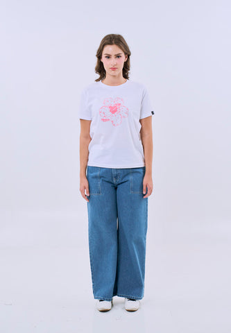 Mossimo Skye White Classic Fit Tee For Women