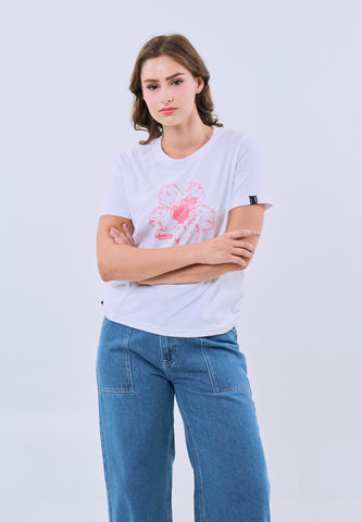 Mossimo Skye White Classic Fit Tee For Women