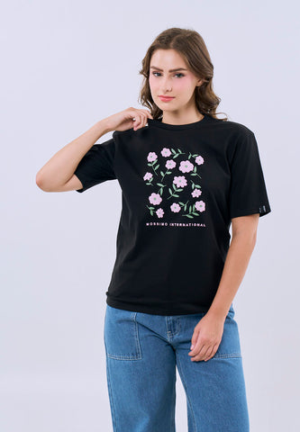 Mossimo Coraline Black Modern Fit Tee For Women