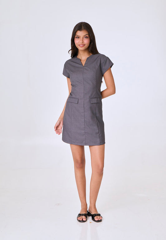 Mossimo Avani Dark Gray Mini Dress