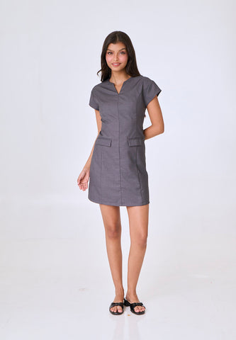 Mossimo Avani Dark Gray Mini Dress