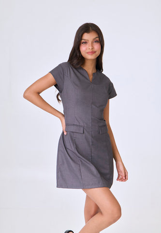 Mossimo Avani Dark Gray Mini Dress