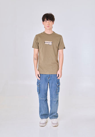 Mossimo Elias Olive Green Muscle Fit Tee