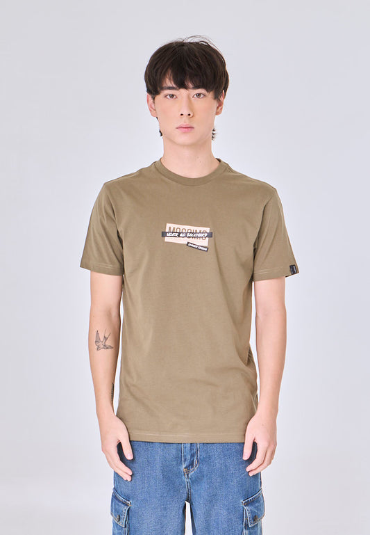 Mossimo Elias Olive Green Muscle Fit Tee