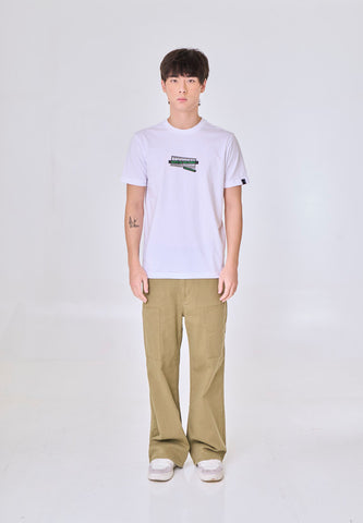Mossimo Elias White Muscle Fit Tee