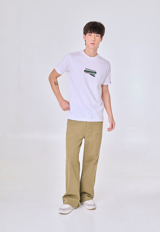 Mossimo Elias White Muscle Fit Tee