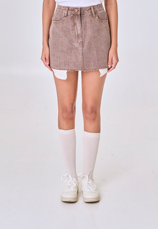 Mossimo Aeris Choco Denim Mini Skirt