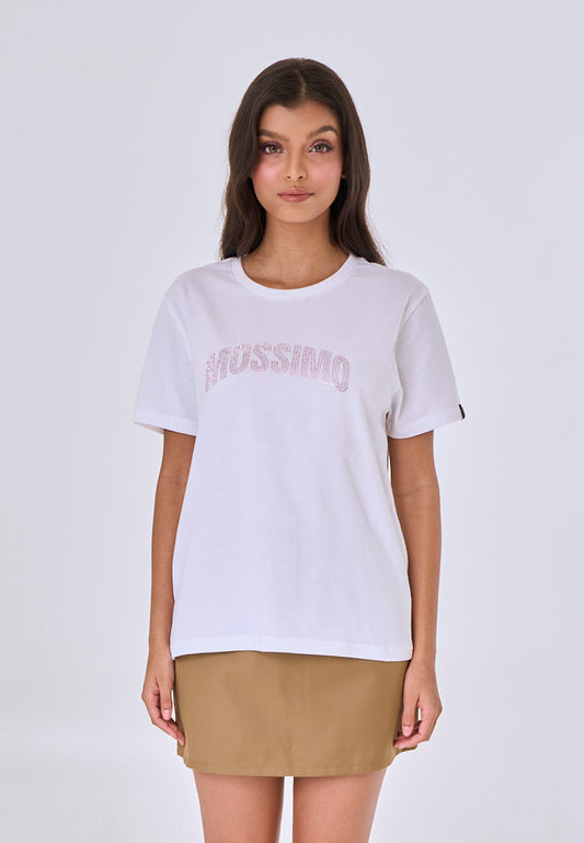 Mossimo Amara White Classic Fit Tee
