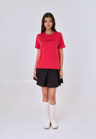 Mossimo Monroe Cranberry Comfort Fit Tee