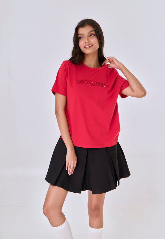 Mossimo Monroe Cranberry Comfort Fit Tee