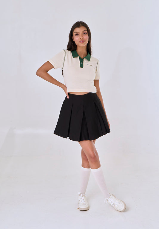 Mossimo Brielle Cream Sporty Knits Top