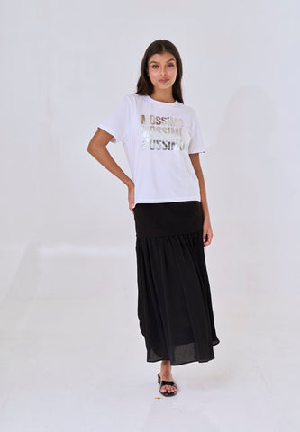 Mossimo Carys White Comfort Fit Tee