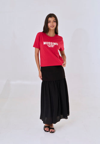 Mossimo Briar Cranberry Classic Cropped Fit Tee