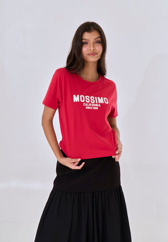 Mossimo Briar Cranberry Classic Cropped Fit Tee