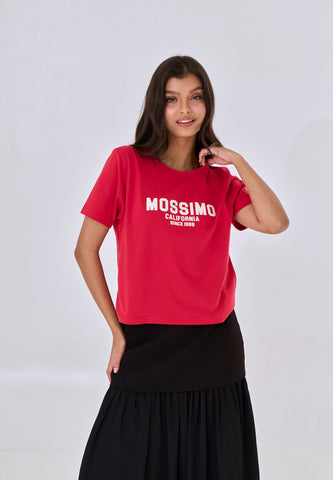 Mossimo Briar Cranberry Classic Cropped Fit Tee