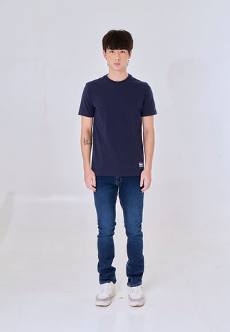 Mossimo Ashric Navy Blue Muscle Fit Tee