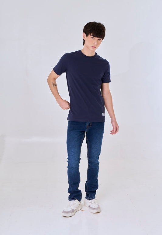 Mossimo Ashric Navy Blue Muscle Fit Tee