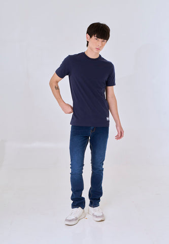 Mossimo Ashric Navy Blue Muscle Fit Tee